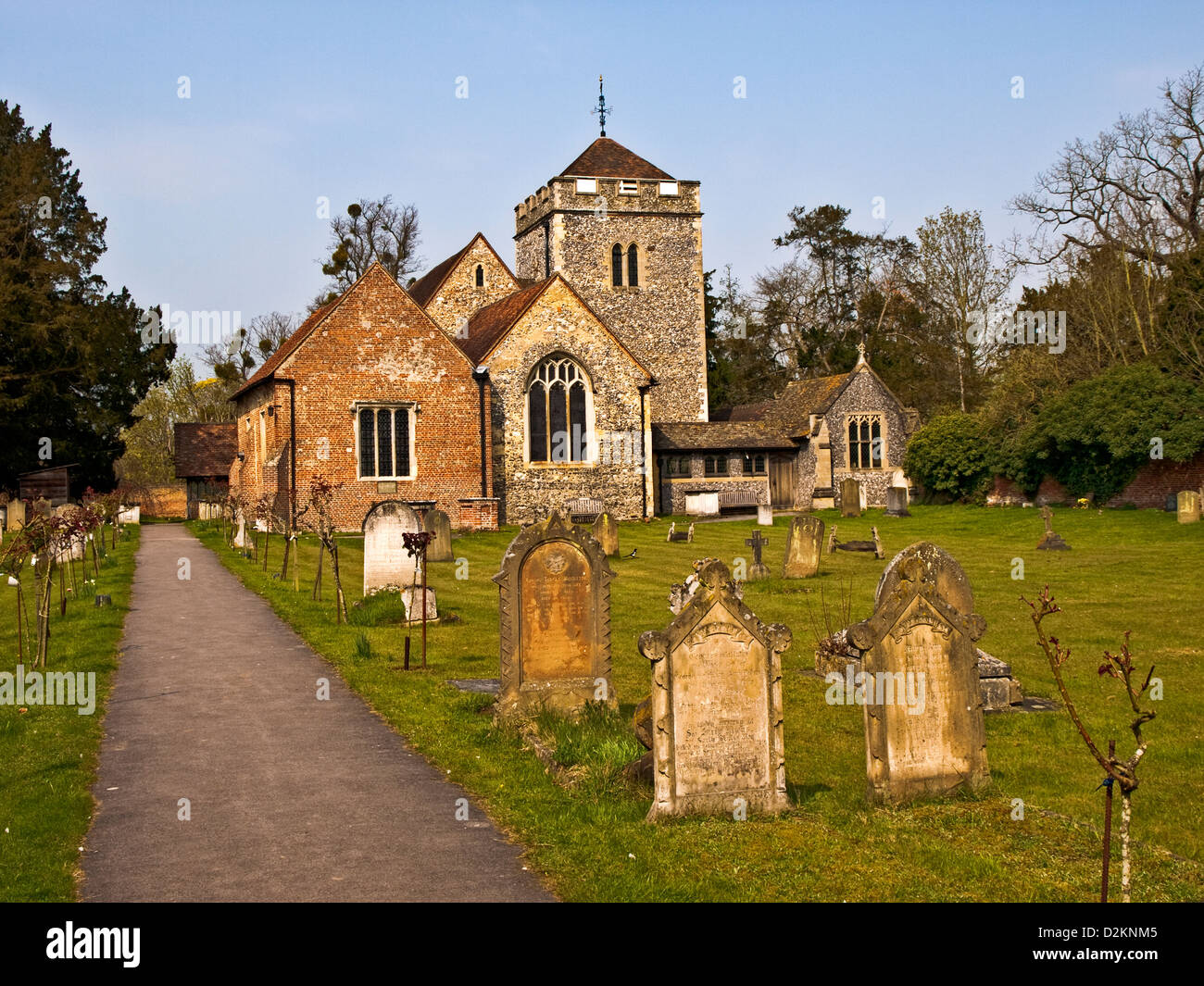 Stoke Poges Chiesa, Buckinghamshire, Inghilterra Foto Stock