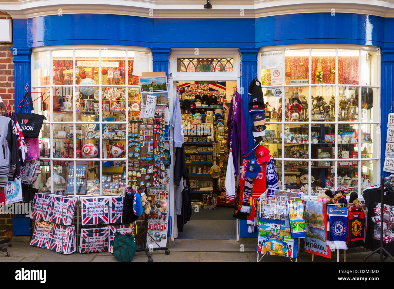 Tourist souvenir shop, Windsor, Inghilterra Foto Stock