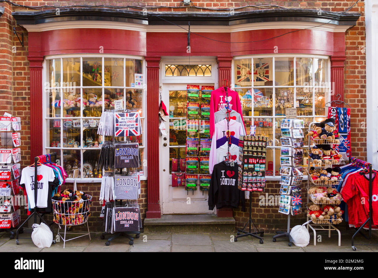 Tourist souvenir shop, Windsor, Inghilterra Foto Stock