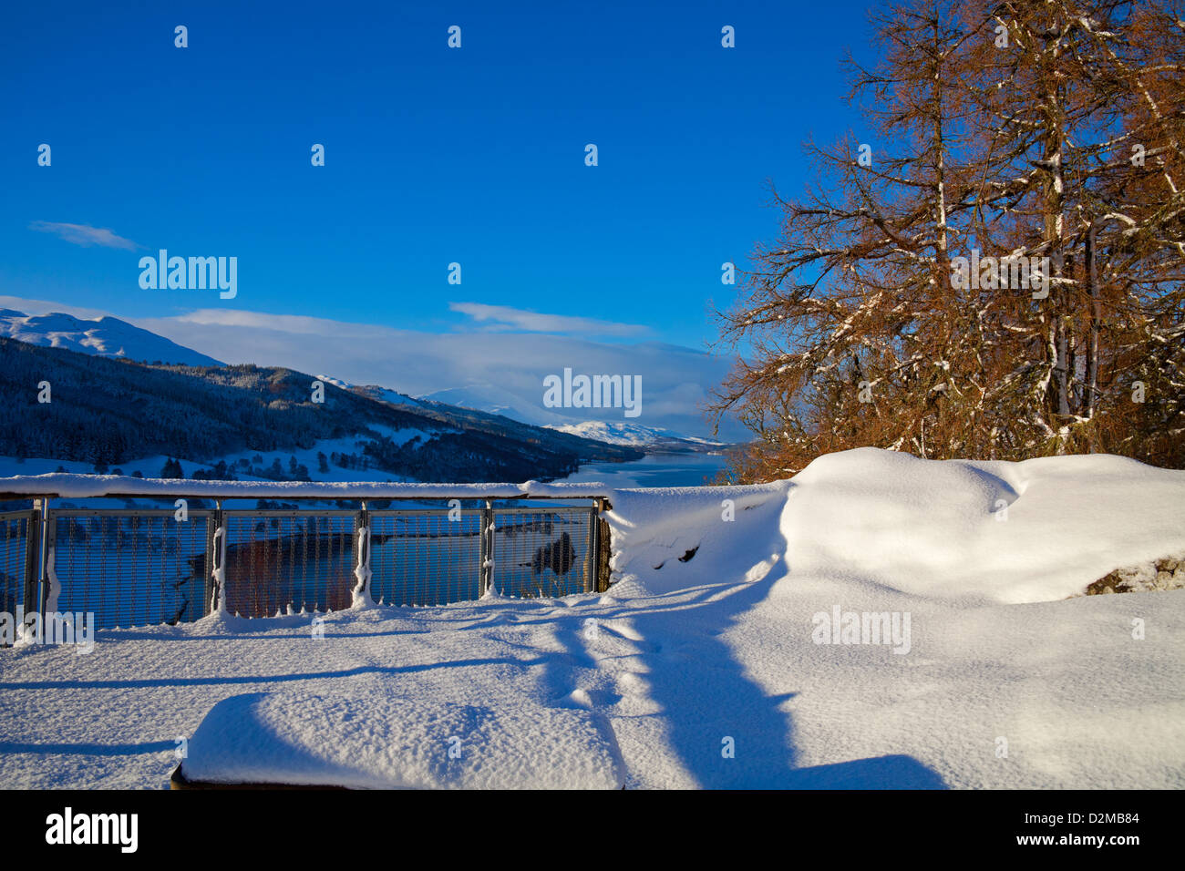 Neve, Queens, Perthshire Scozia UK Foto Stock
