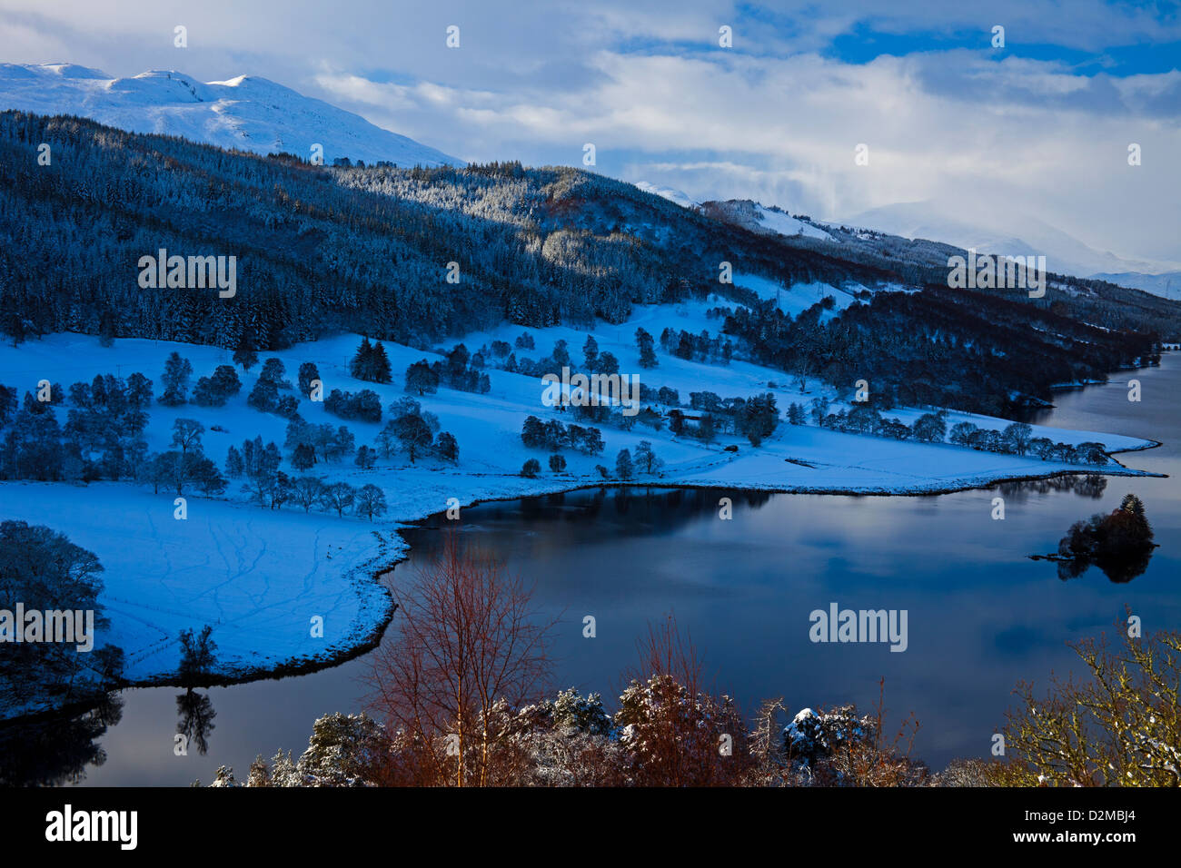 Neve, Queens, Perthshire Scozia UK Foto Stock