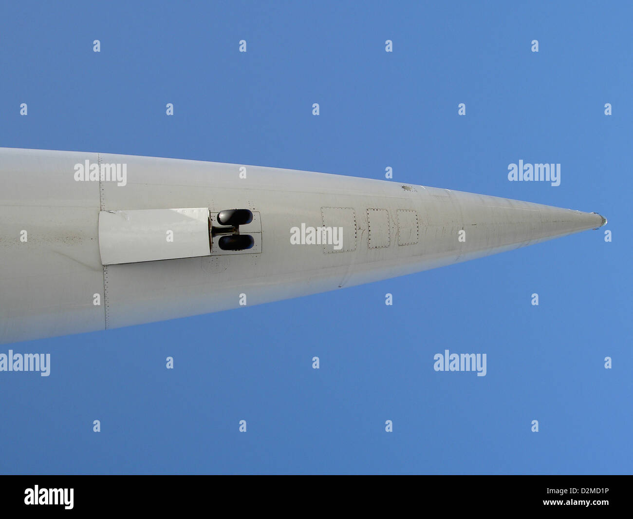 Concorde a Sinsheim tail landing gear Foto Stock