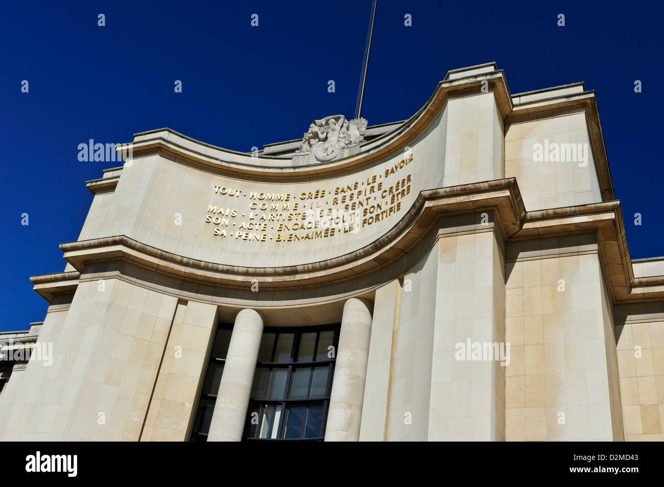 Musée National de la Marine (navale) e il Musée de l'Homme (etnologia), il Palais de Chaillot, Parigi, Francia. Foto Stock