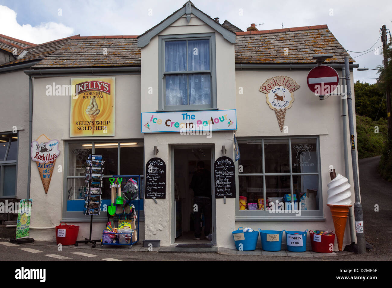 Gelateria, Port Issac, Cornwall Foto Stock
