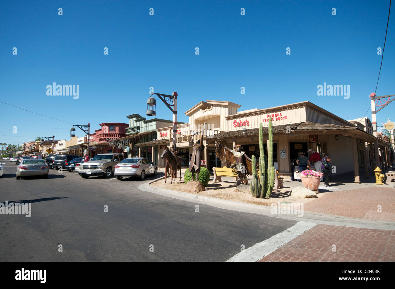 Vecchia di Scottsdale Scottsdale, vicino a Phoenix, Arizona, Stati Uniti d'America, America del Nord Foto Stock