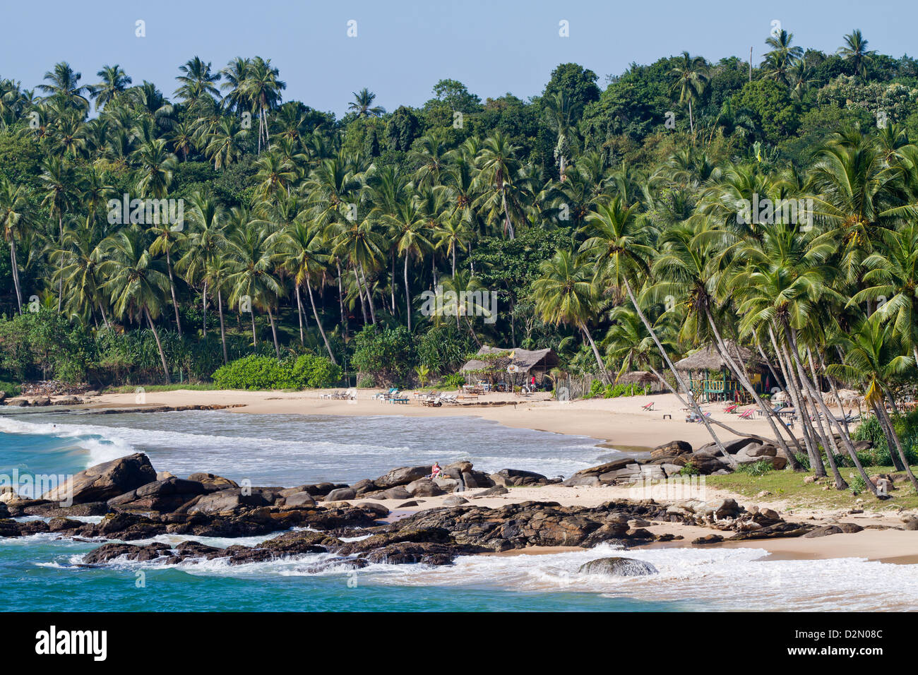 Palm Paradise Beach, Tangalle, Sri Lanka Foto Stock