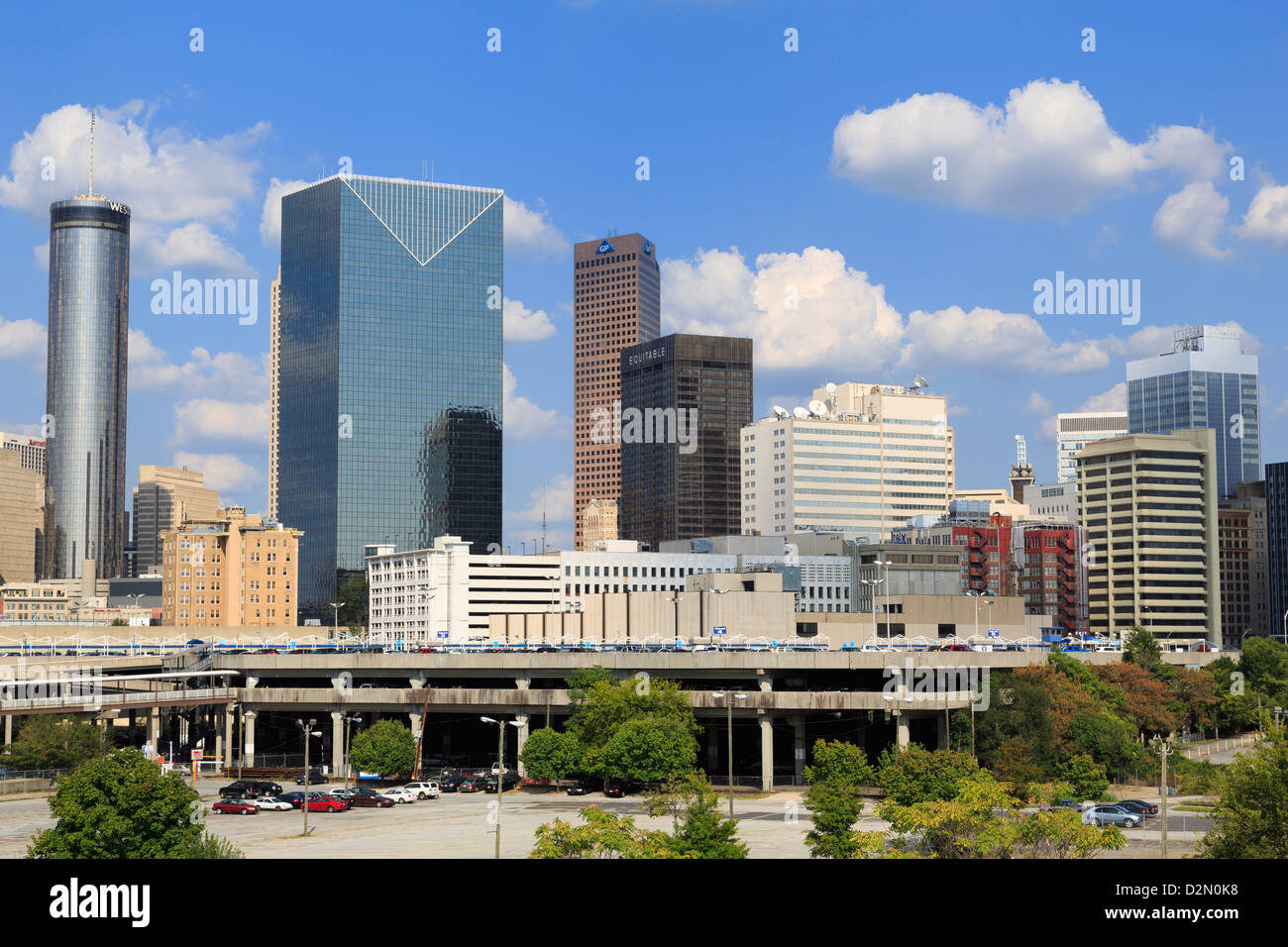 Lo skyline di Atlanta, Georgia, Stati Uniti d'America, America del Nord Foto Stock