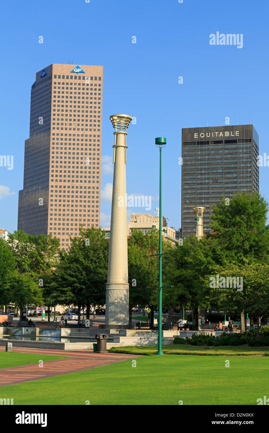 Il Centennial Olympic Park, Atlanta, Georgia, Stati Uniti d'America, America del Nord Foto Stock