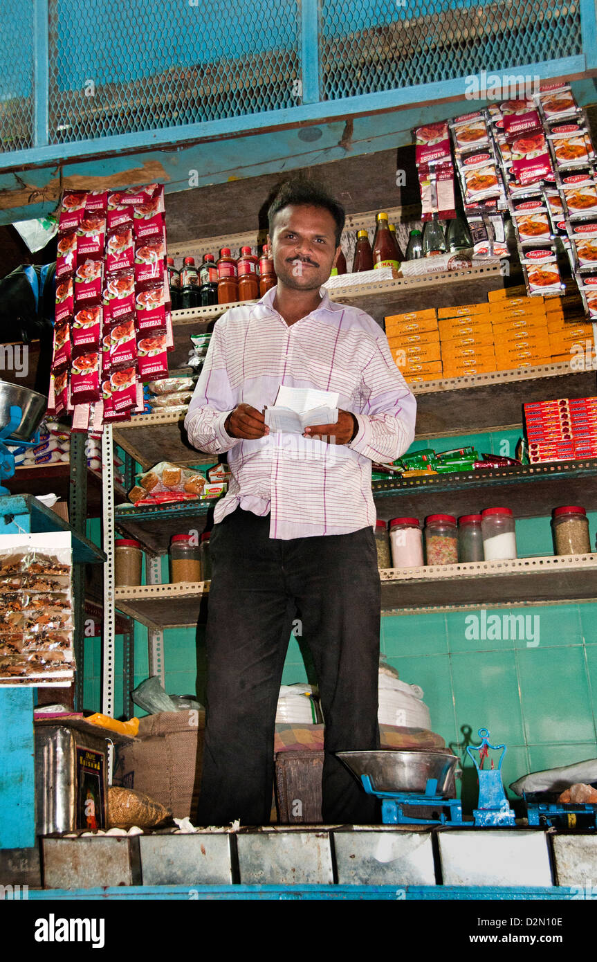 Fort Mumbai ( Bombay ) India street market Foto Stock