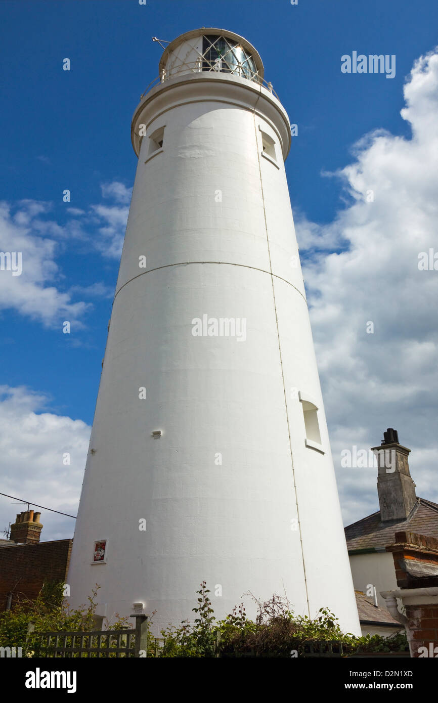 Il centro della città faro, costruito in mattoni in 1890, un edificio classificato Grade II e 31m di altezza, Southwold, Suffolk, Inghilterra, Regno Unito Foto Stock