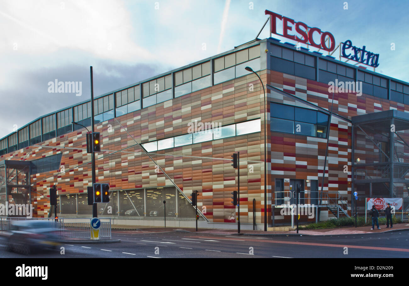 Supermercato Tesco su Savile Street Sheffield England Regno Unito Foto Stock