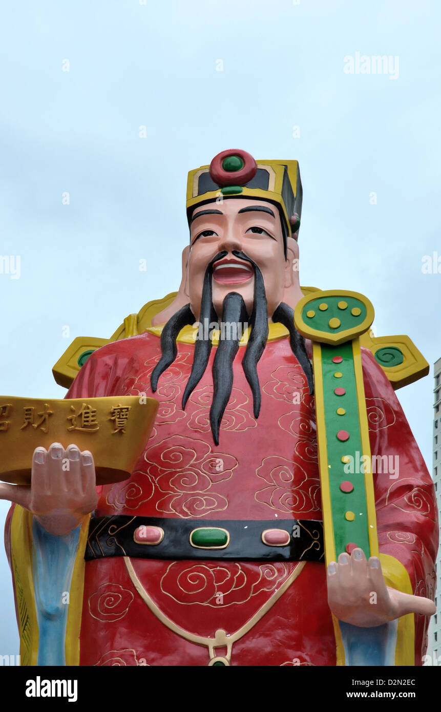 Cai Shen (cinese: "Dio della ricchezza') è il dio cinese di prosperità. Foto Stock