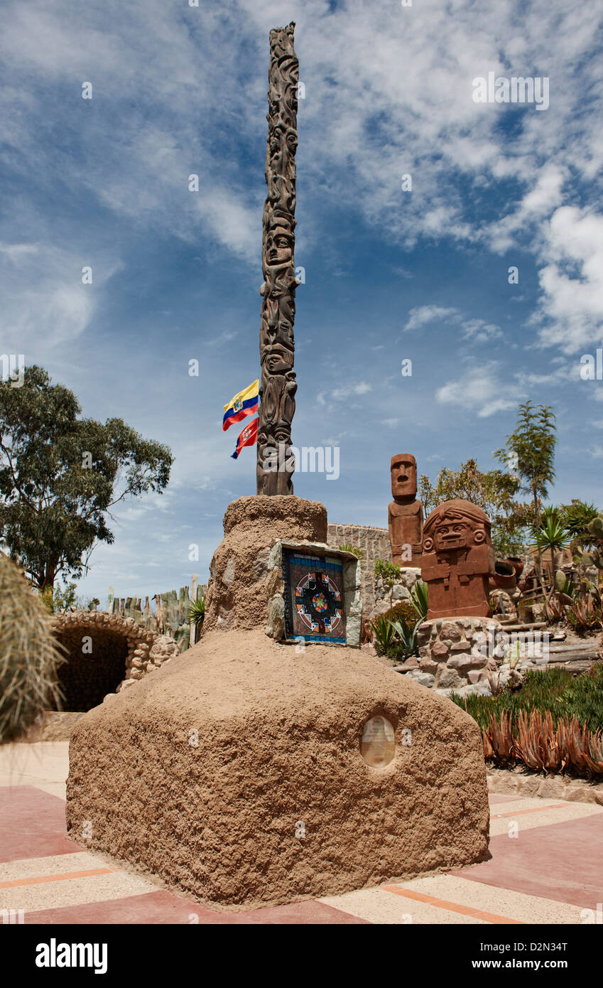 Equatore museum vicino a Mitad del Mundo o medio della terra, Quito Ecuador Foto Stock