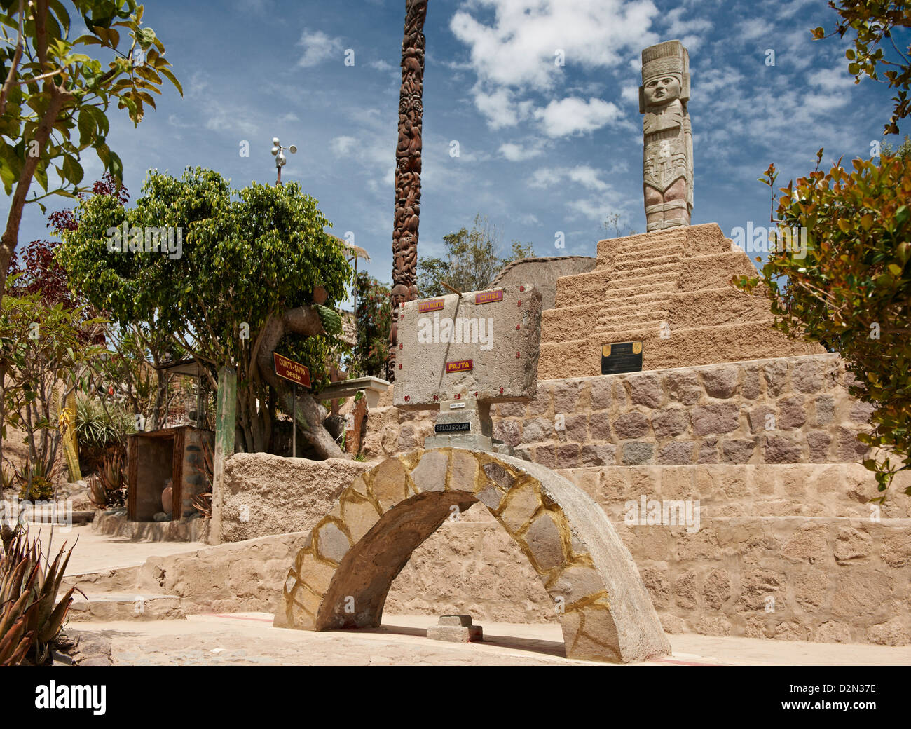 Equatore museum vicino a Mitad del Mundo o medio della terra, Quito Ecuador Foto Stock