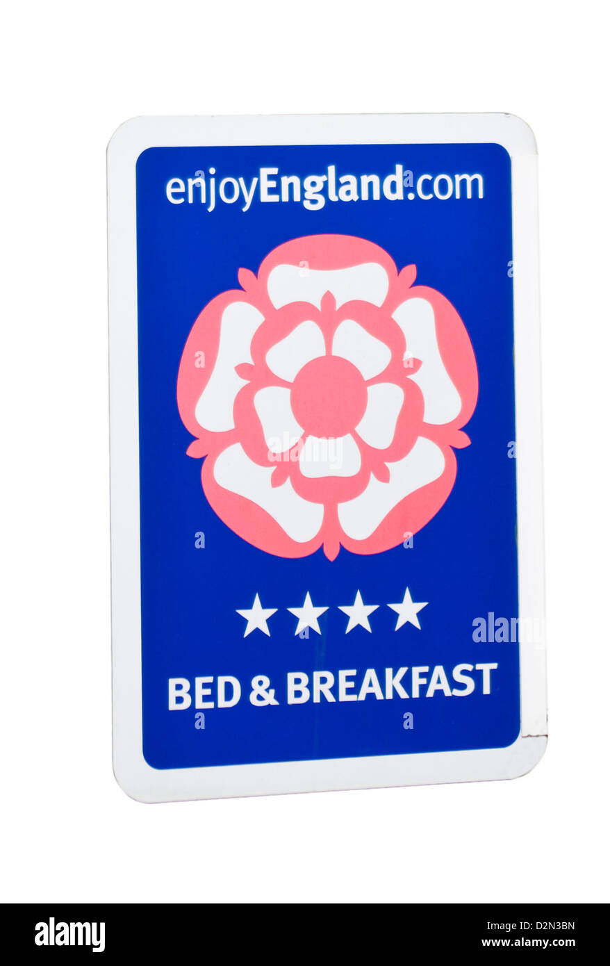 EnjoyEngland.com Rose Bed and Breakfast segno Foto Stock