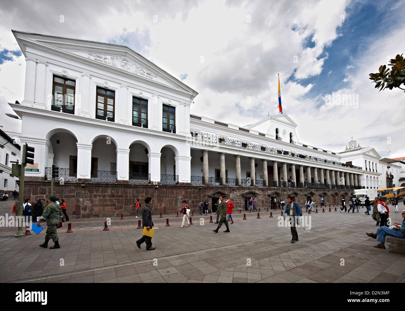 Presidente Assemblea, centro storico di Quito, Ecuador Foto Stock