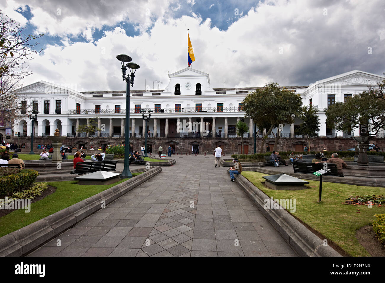 Presidente Assemblea, centro storico di Quito, Ecuador Foto Stock