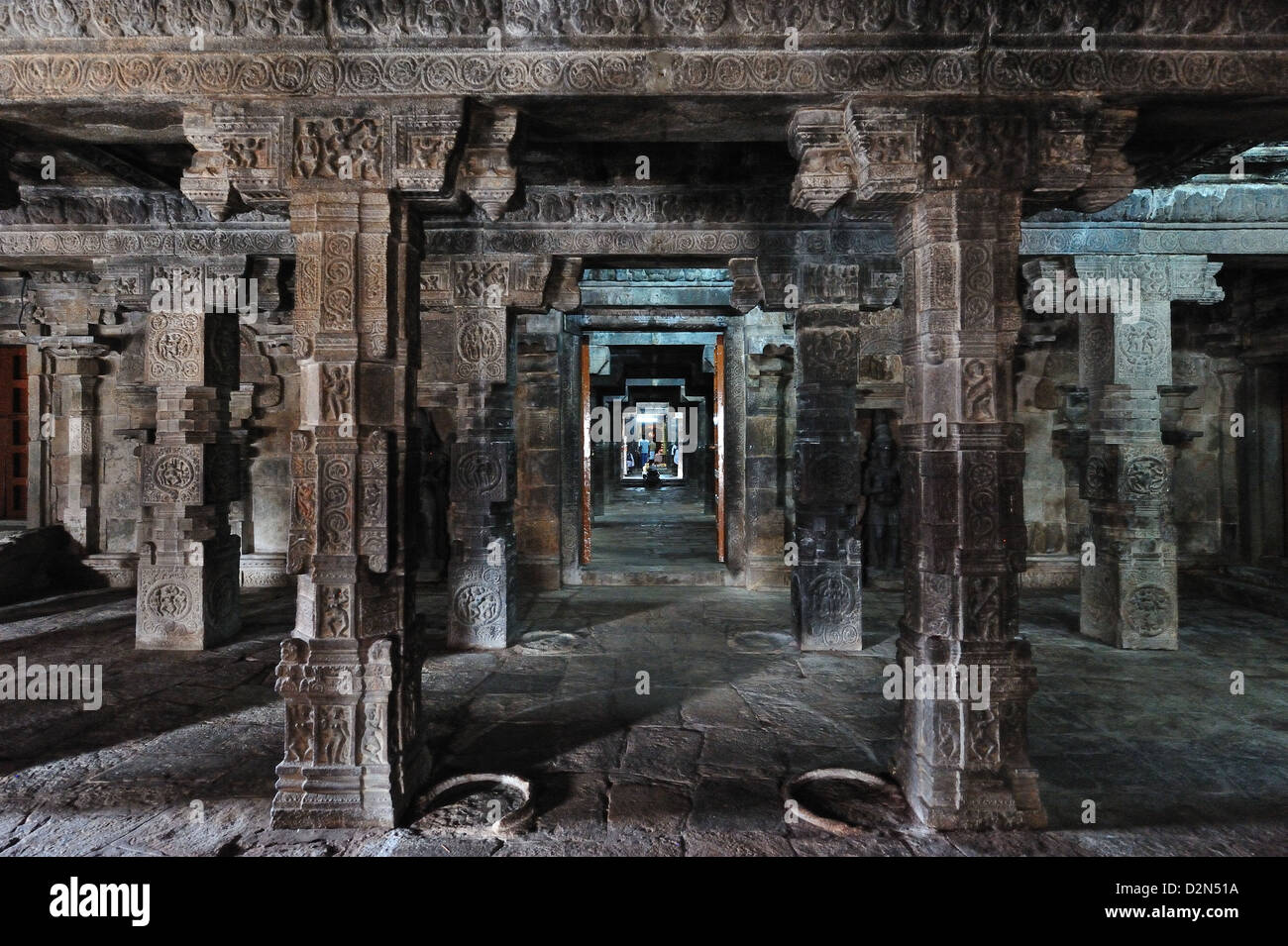 Tempio di Darasuram, Sito Patrimonio Mondiale dell'UNESCO, Darasuram, Tamil Nadu, India, Asia Foto Stock