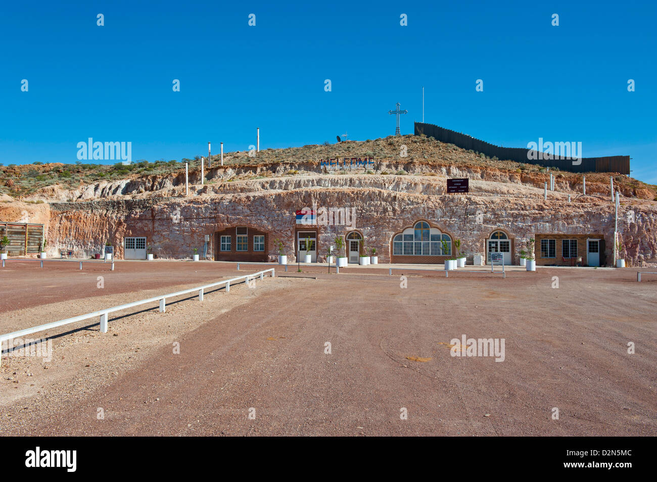 La chiesa sotterranea, Coober Pedy, South Australia, Australia Pacific Foto Stock