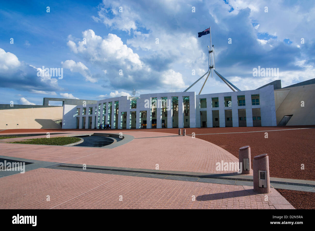 Il Parlamento australiano a Canberra, in Australian Capital Territory, Australia Pacific Foto Stock