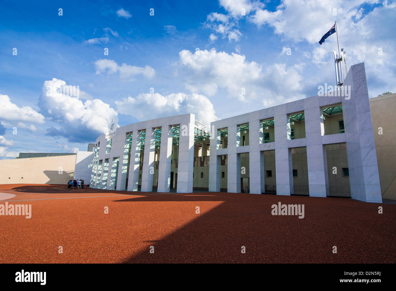 Il Parlamento australiano a Canberra, in Australian Capital Territory, Australia Pacific Foto Stock