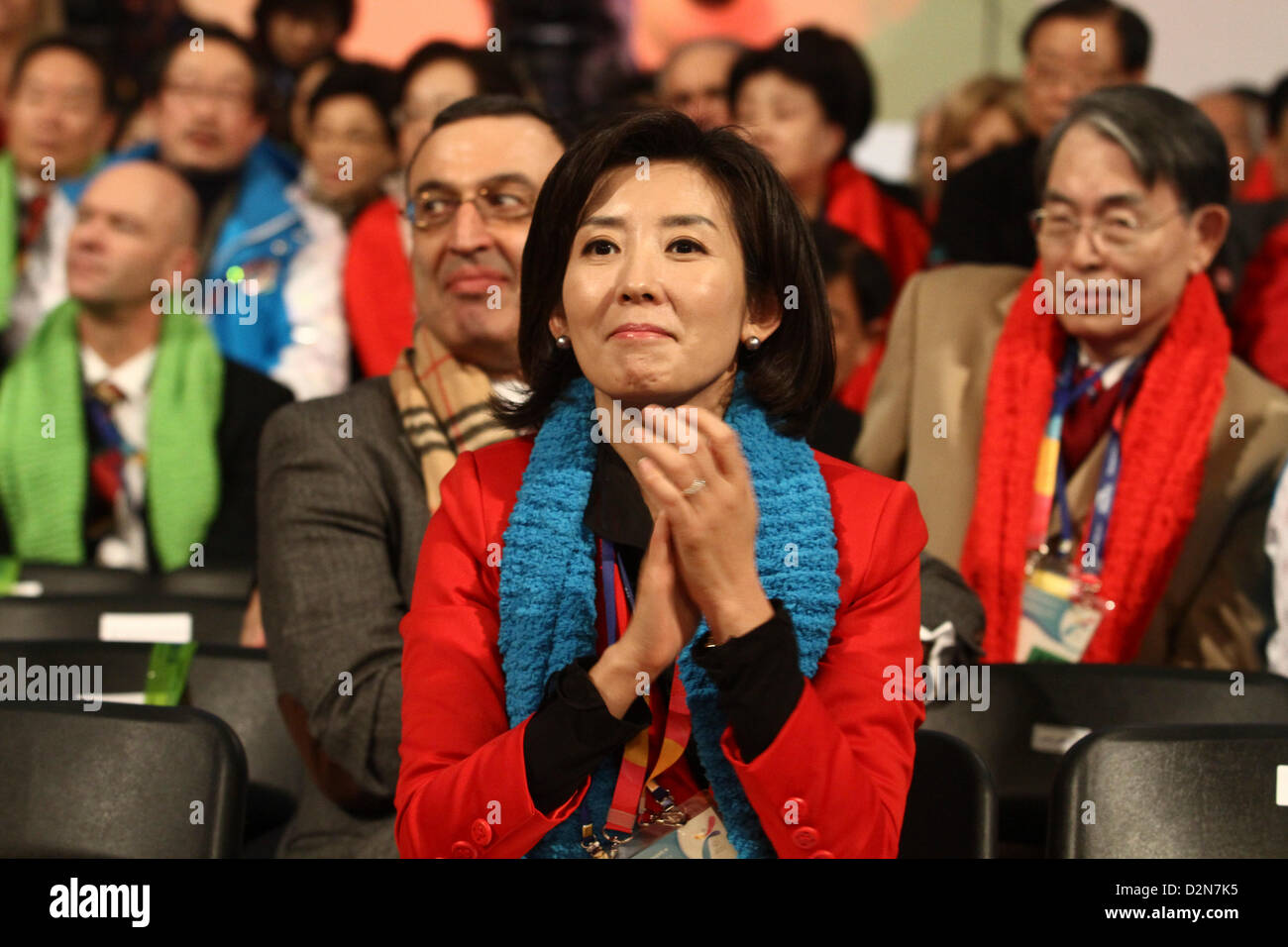 Pyeongchang, Corea del Sud. Il 29 gennaio 2013. Mondo Winter Special Olympics in Pyeongchang. Foto Stock