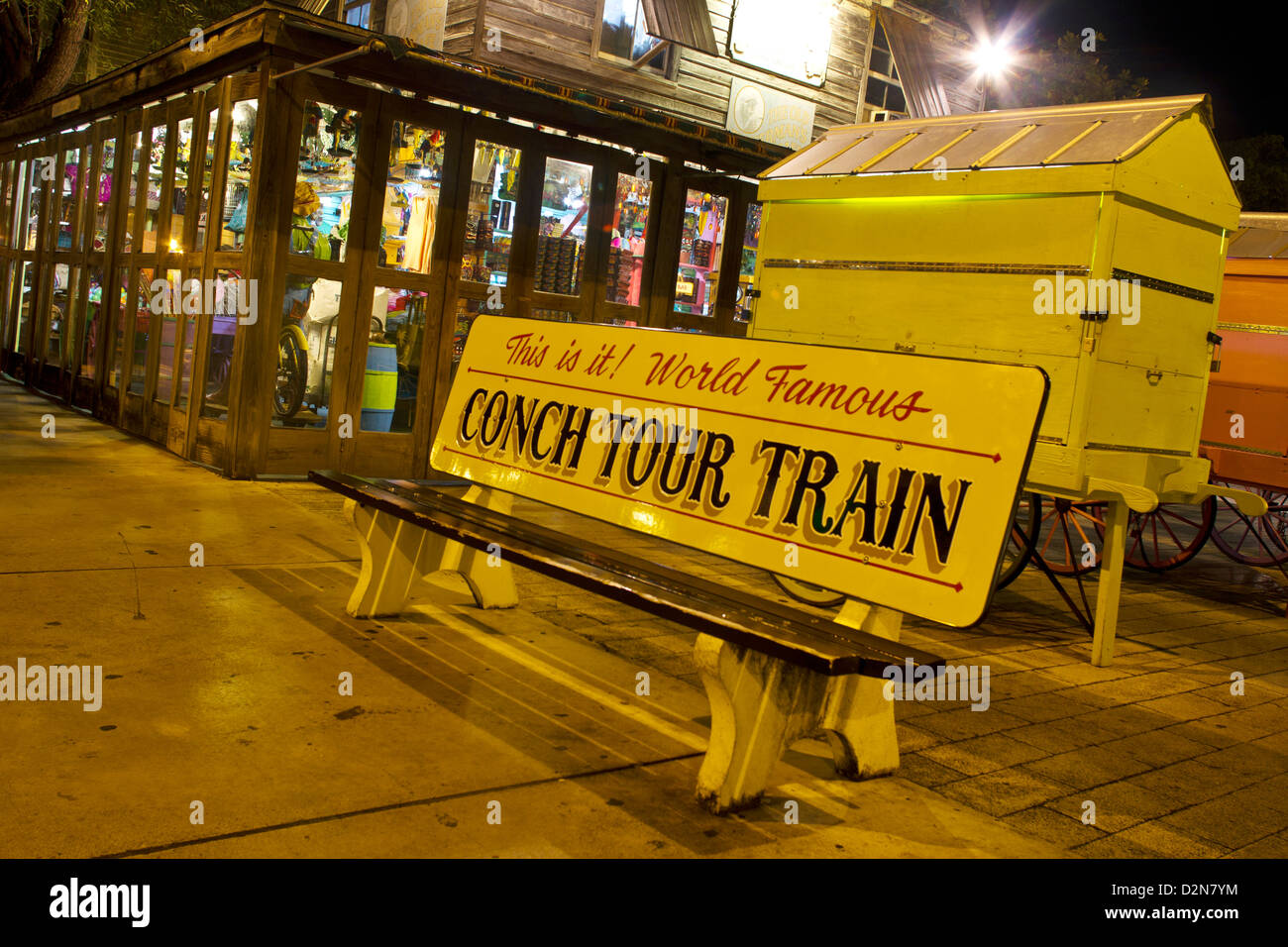 Famosa in tutto il mondo Conch Tour Train Foto Stock