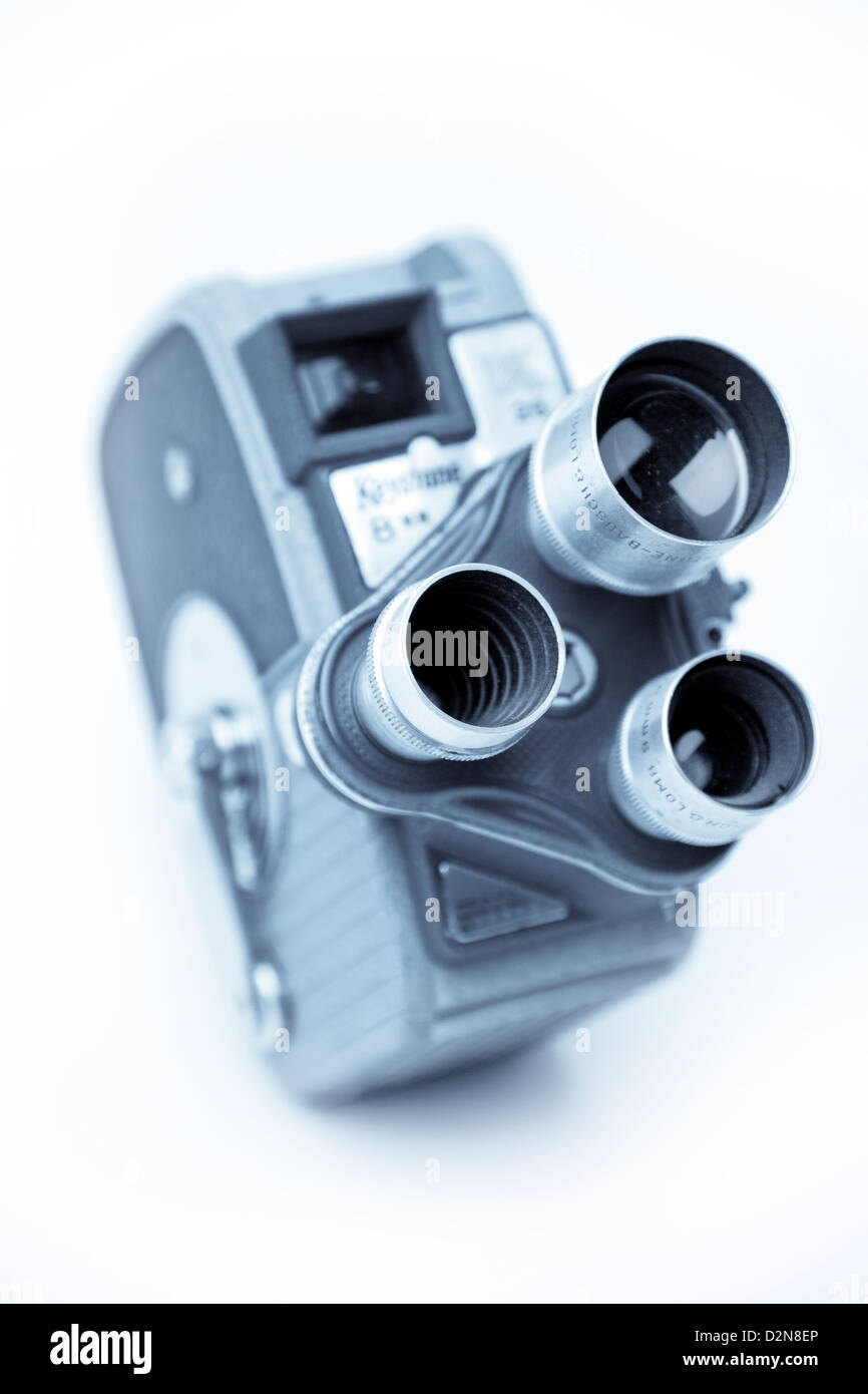 Studio shot di un Vintage Keystone 8mm Movie camera Foto Stock