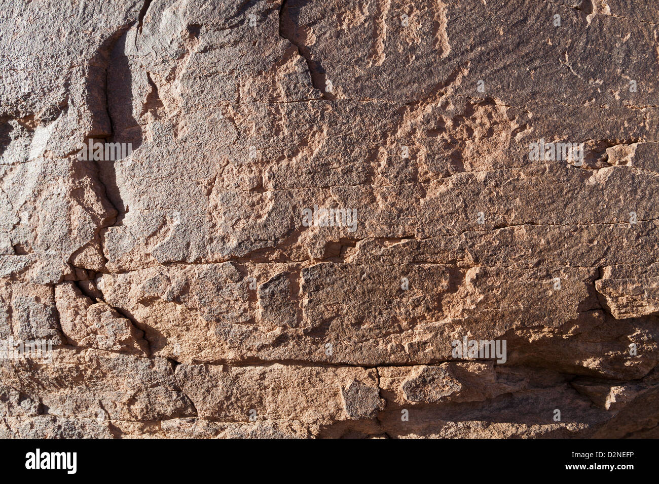 Arte rupestre in corrispondenza del sito di Foum Chenna, Oued Tasminaret Valley, Tinzouline, Valle di Draa, Marocco, Africa del Nord Foto Stock