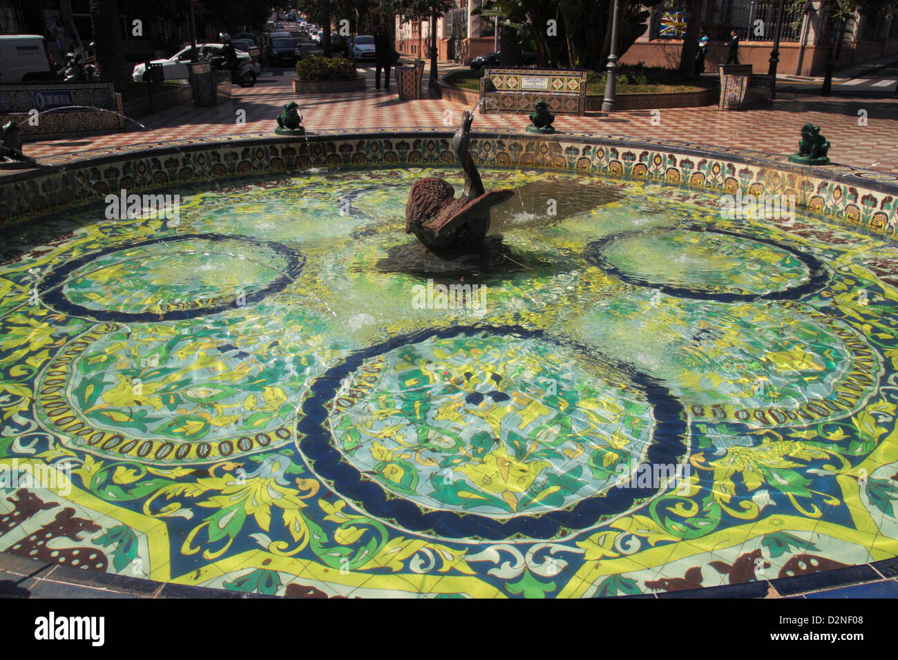 Stile Arabo stagno in Los Patos quadrato (Santa Cruz de Tenerife) SPAGNA Foto Stock