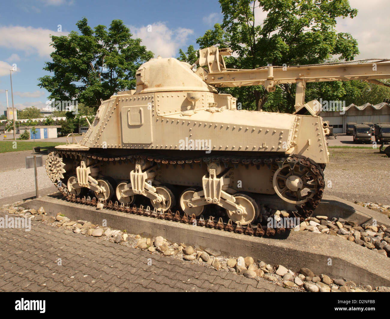 Il carro armato M31 B2 è una variante del veicolo di recupero M31, utilizzato dalle forze armate degli Stati Uniti. È stato progettato per le operazioni di recupero sul campo di battaglia e ha svolto un ruolo chiave nella riparazione e manutenzione dei carri armati durante le operazioni di combattimento. Foto Stock