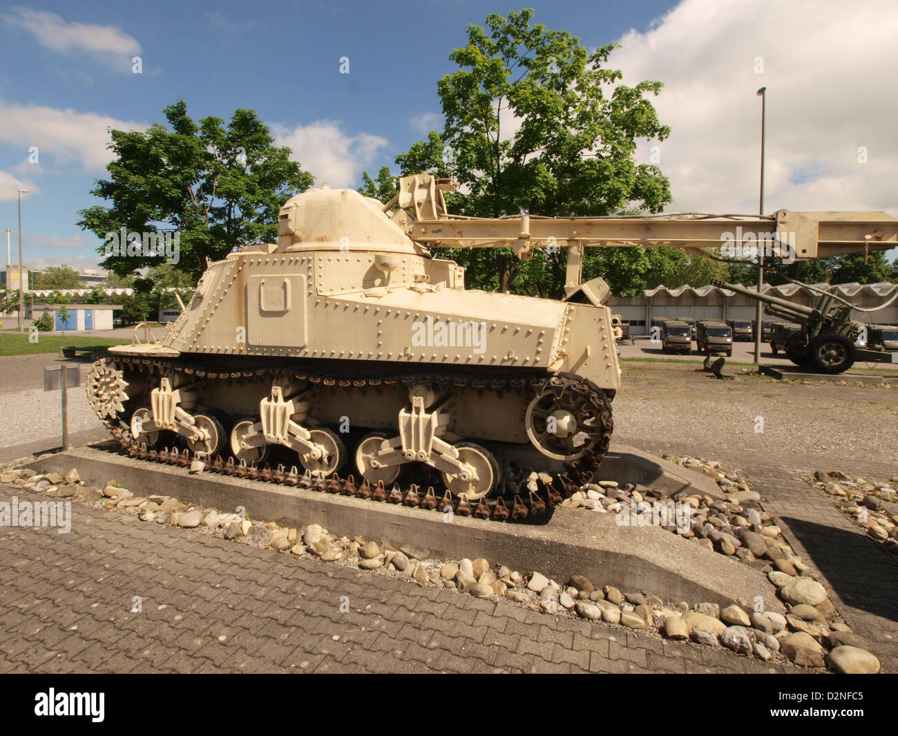 L'M31 B2 è una variante dell'M31 Tank Recovery Vehicle, sviluppato durante la seconda guerra mondiale convertendo i carri M3 Lee per assistere nelle operazioni di recupero sul campo di battaglia, equipaggiato con una gru e un verricello per il traino di veicoli disabili. Foto Stock