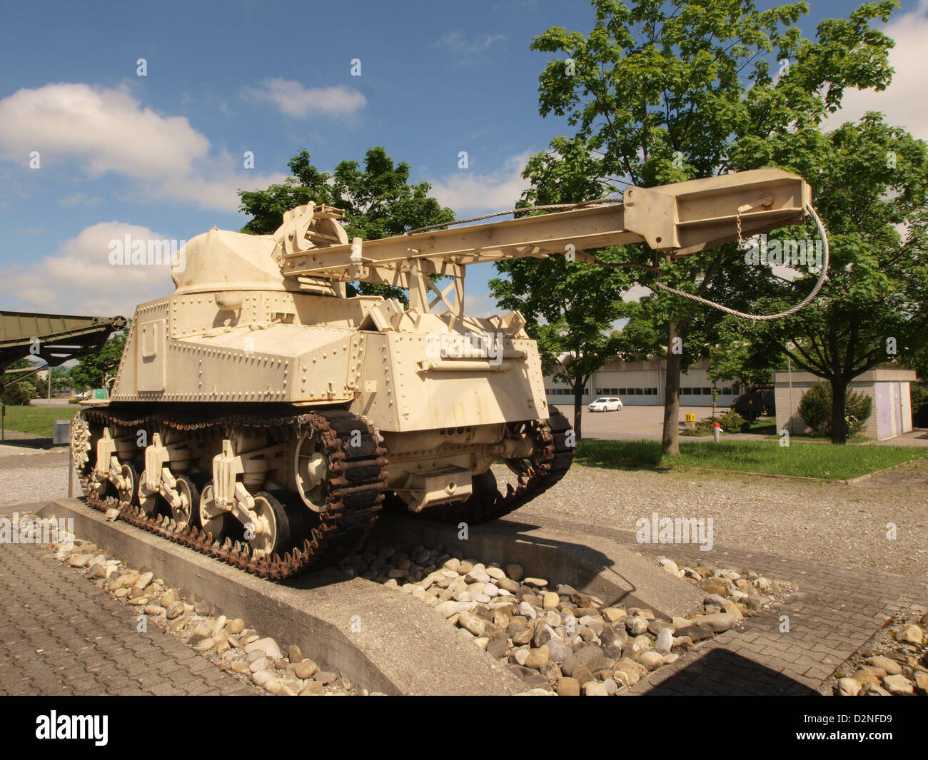 Il serbatoio M31 B2 è una variante del veicolo di recupero M31, progettato per le operazioni di recupero sul campo di battaglia. Fu utilizzato principalmente durante la seconda guerra mondiale per assistere nella riparazione e nel recupero di carri armati e attrezzature danneggiati. Foto Stock