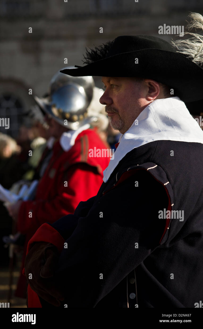 Guerra Civile Inglese Società Parade Foto Stock