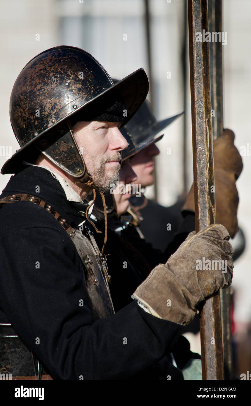 Guerra Civile Inglese Società Parade Foto Stock