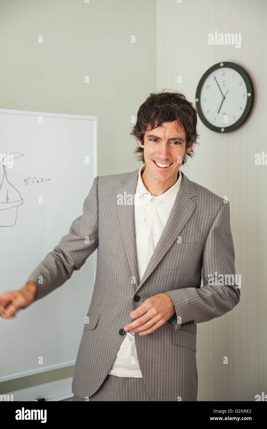 Insegnante di inglese Foto Stock