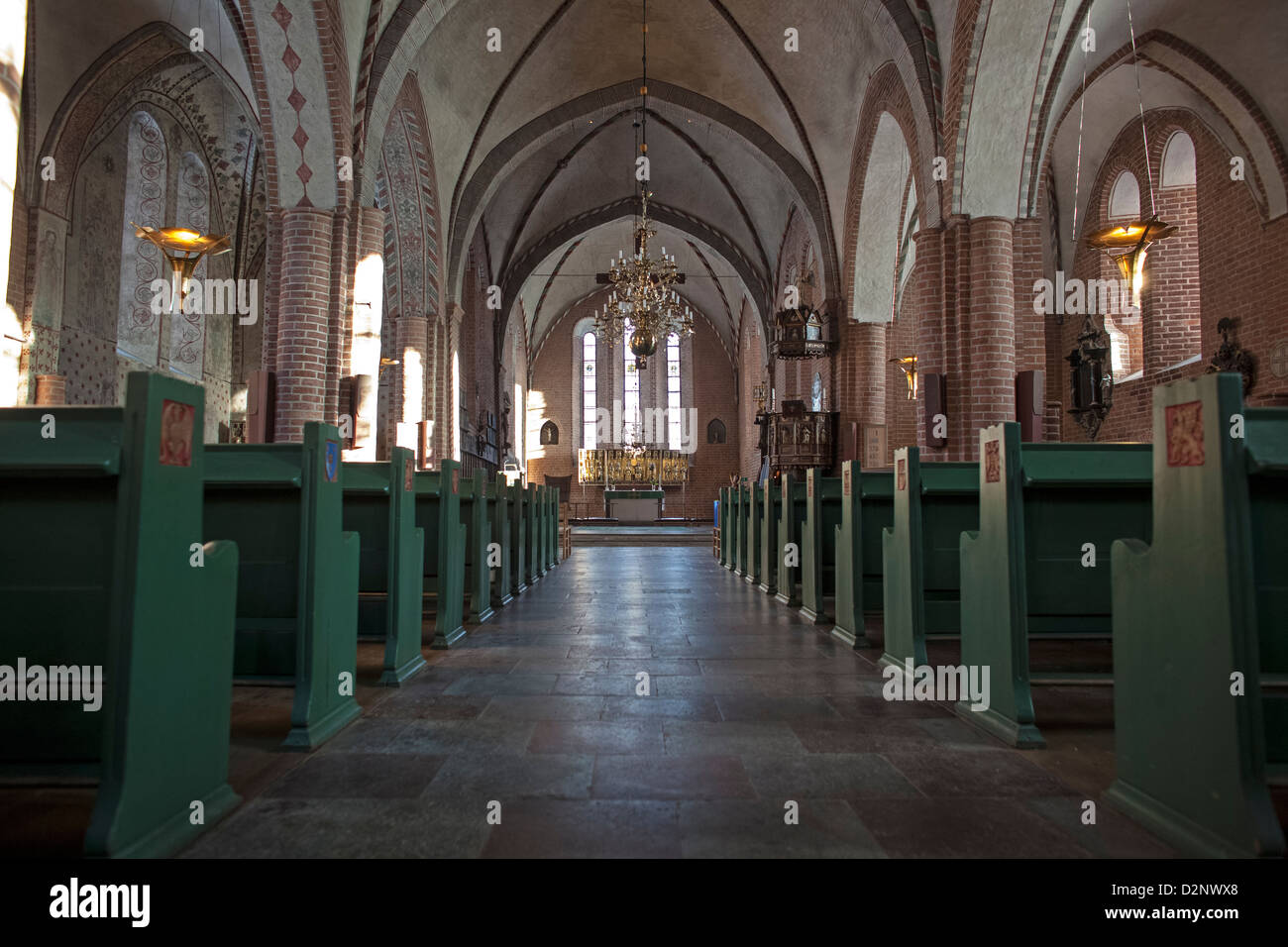 La Chiesa di Santa Maria (Mariakyrkan) a Sigtuna, Svezia Foto Stock