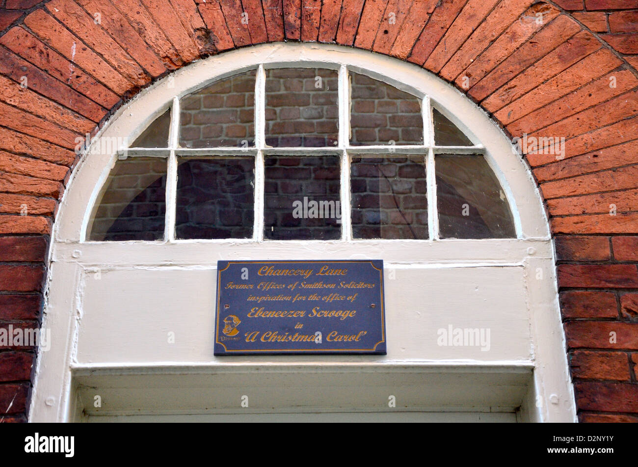 Si crede che il Chancery Lane gli uffici sono stati il modello di Scrooge conteggio della casa in un canto di Natale. Foto Stock