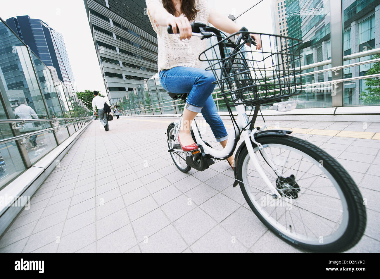 Bicicletta elettrica Foto Stock