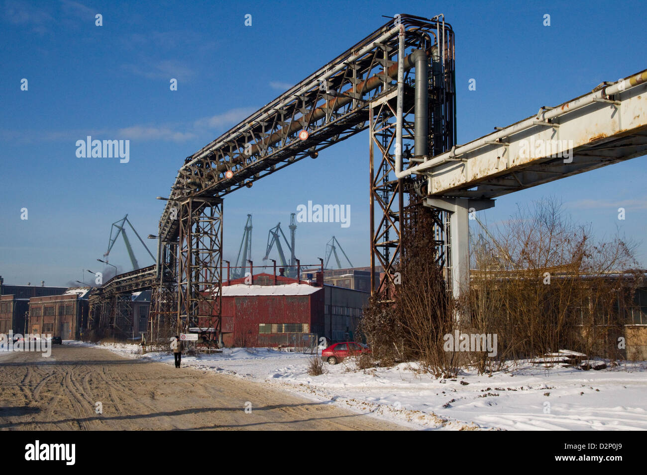 Cantiere di Danzica Polonia Foto Stock