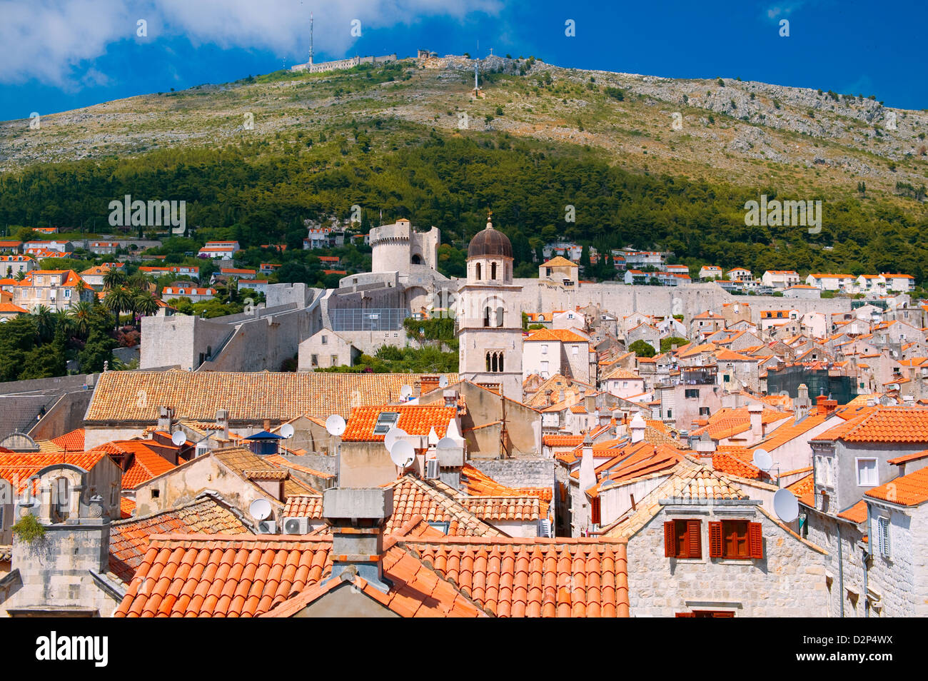 Il centro storico di Dubrovnik in Croazia Foto Stock