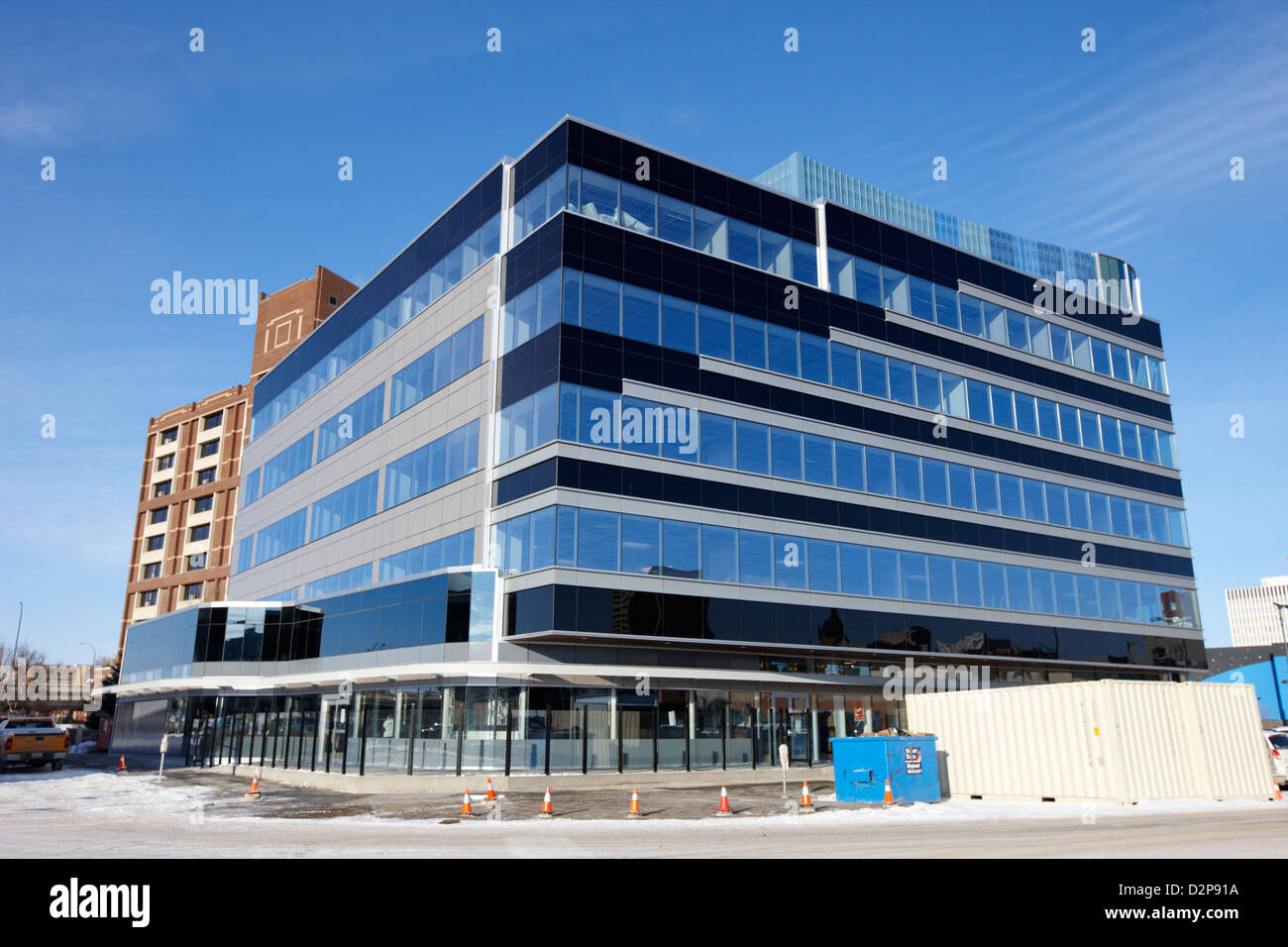 Il River Centre office building downtown Saskatoon Saskatchewan Canada Foto Stock