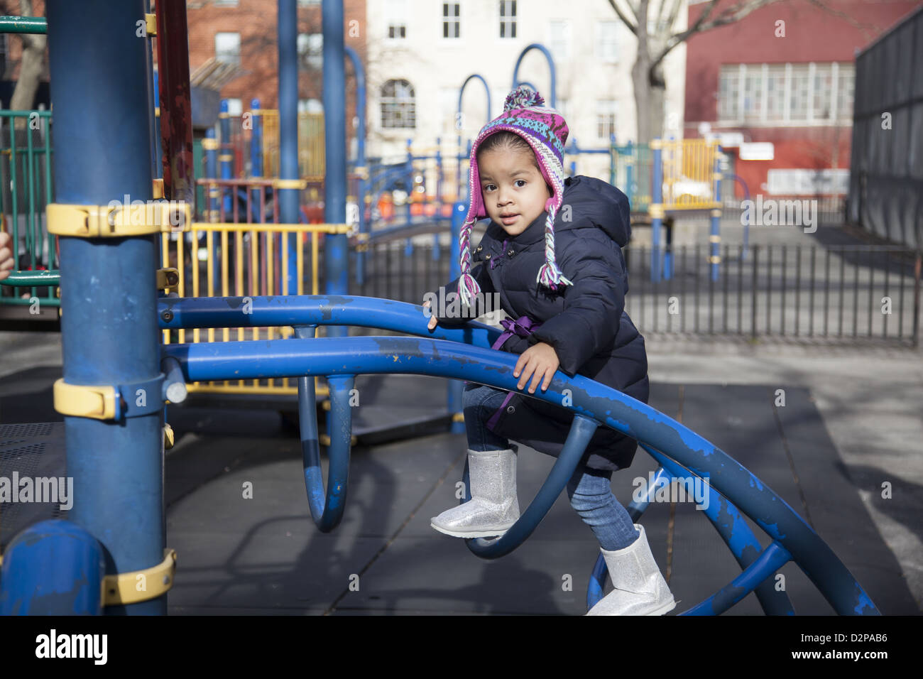 Scuola materna/ day care sul Lower East Side di Manhattan. Foto Stock