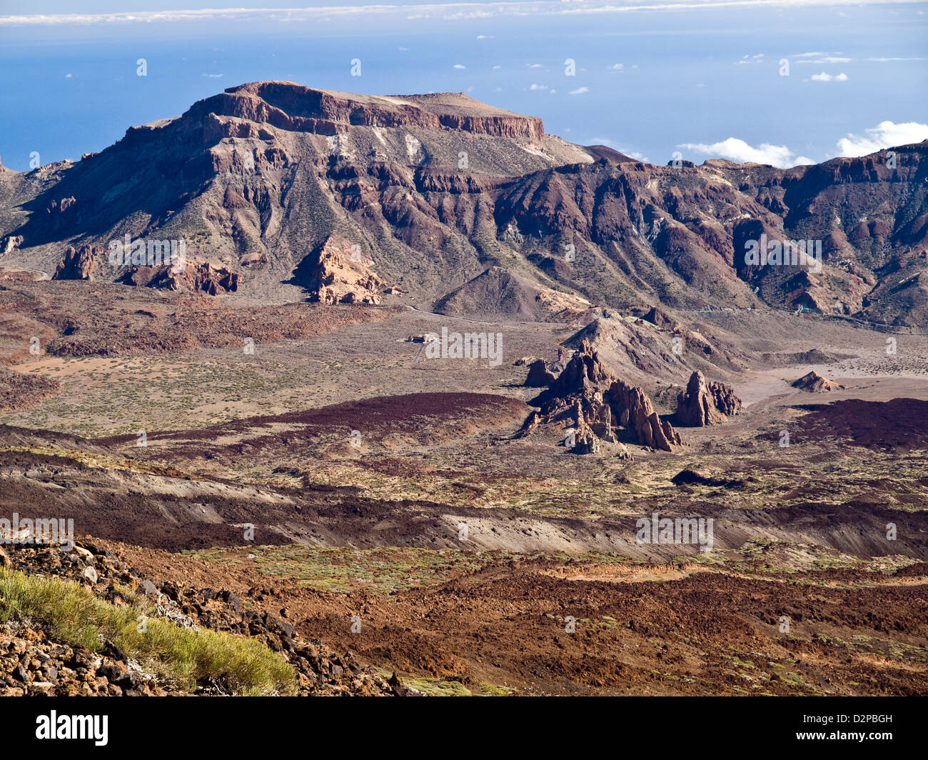 All'interno della caldera (cratere vulcanico) su Tenerife, Isole Canarie, Spagna Foto Stock