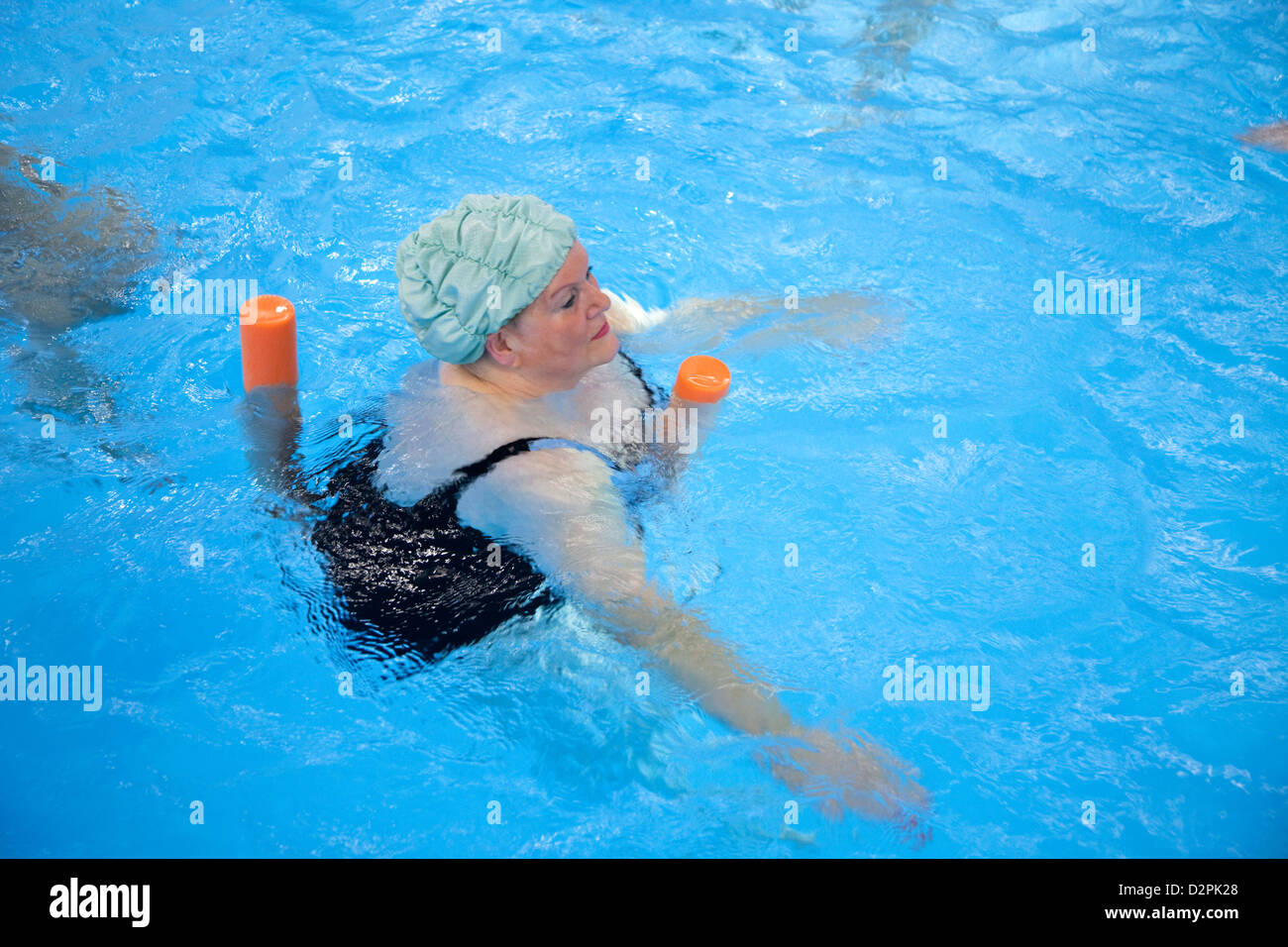 Essen, Germania, aerobica in acqua in movimento Foto Stock