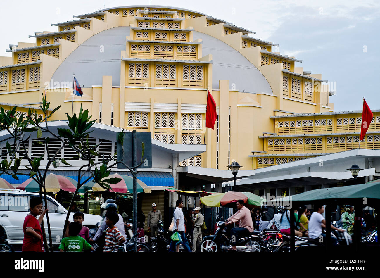 Mercato centrale,Phnom Penh,Cambogia Foto Stock