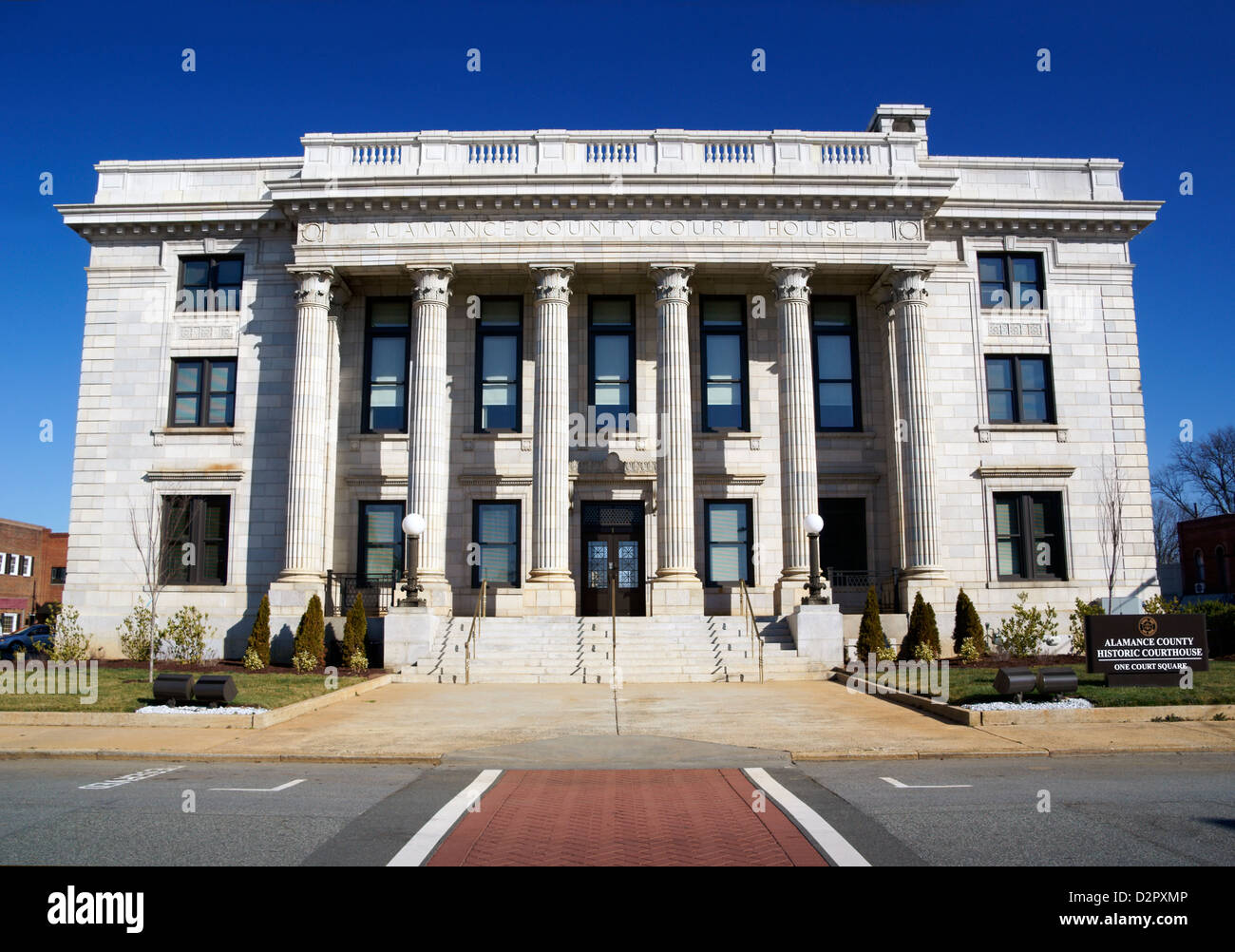 Graham, North Carolina. Alamance county court house. Foto Stock