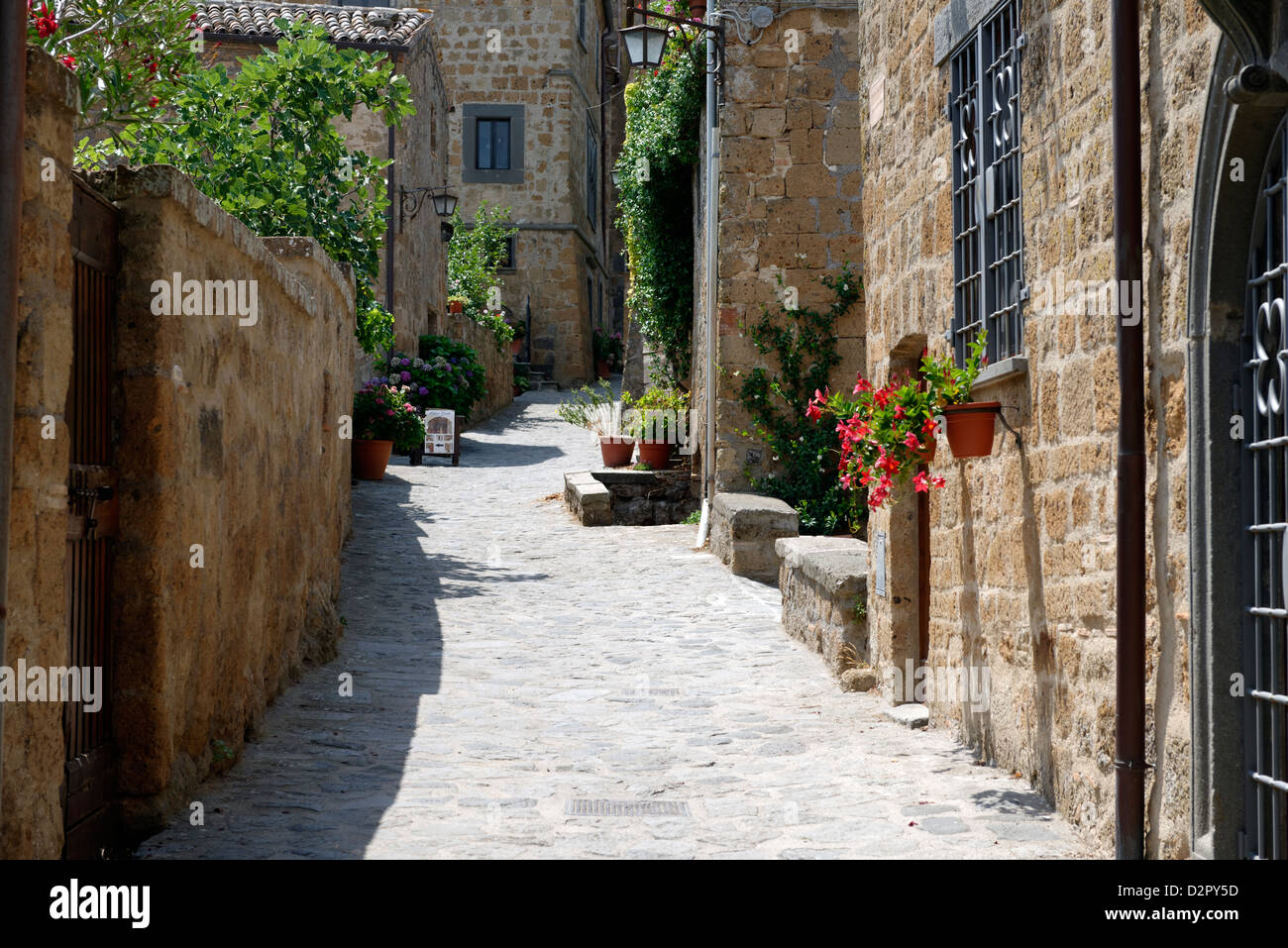 Civita di Bagnoregio. Lazio. L'Italia. Questa immagine è stata catturata a ispirante città sulla collina di Civita di Bagnoregio Foto Stock
