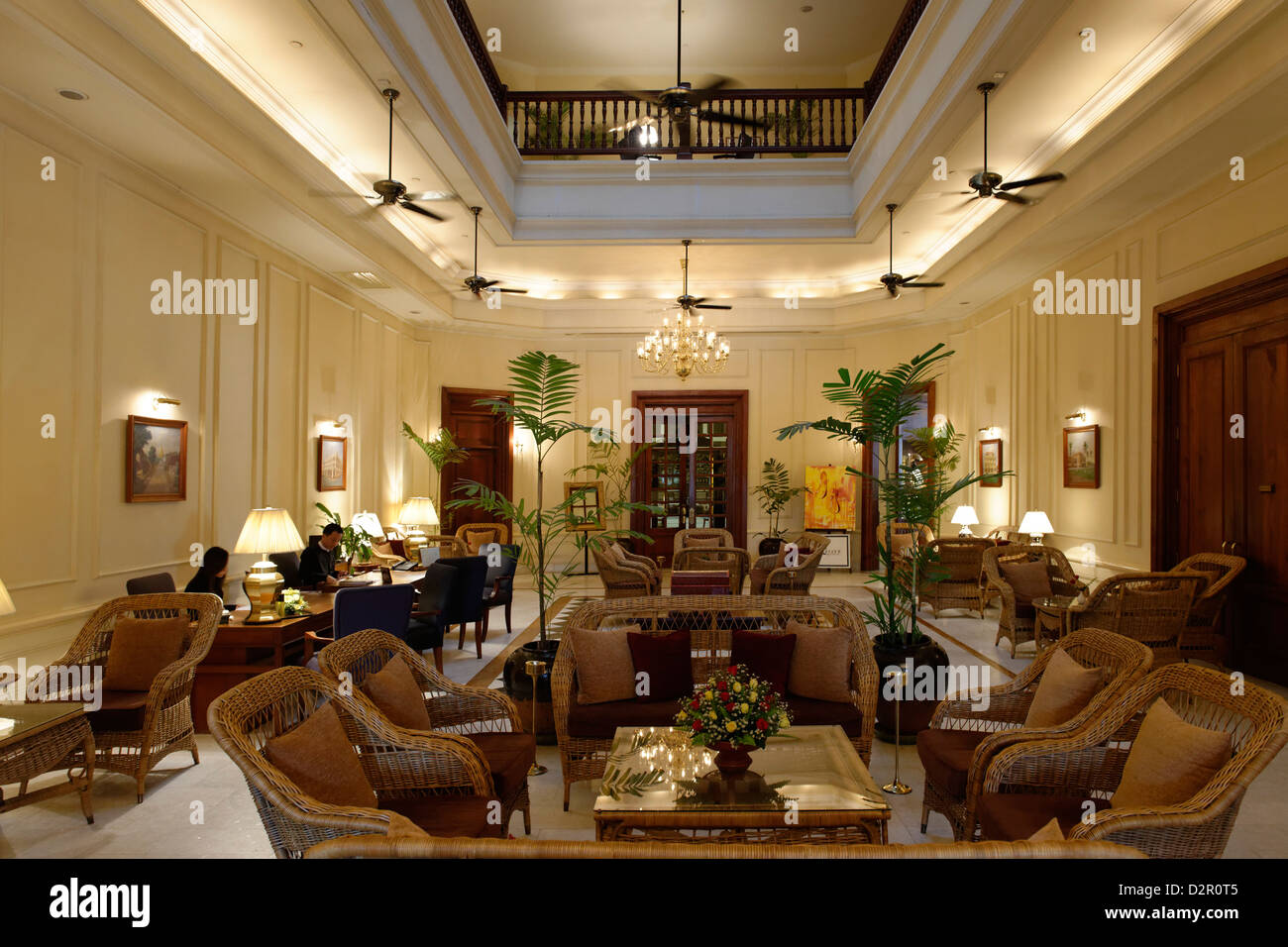 Lo Strand Hotel è un hotel in stile Vittoriano costruito nel 1896. Regione di Yangon. La Birmania. Repubblica dell' Unione di Myanmar. Foto Stock