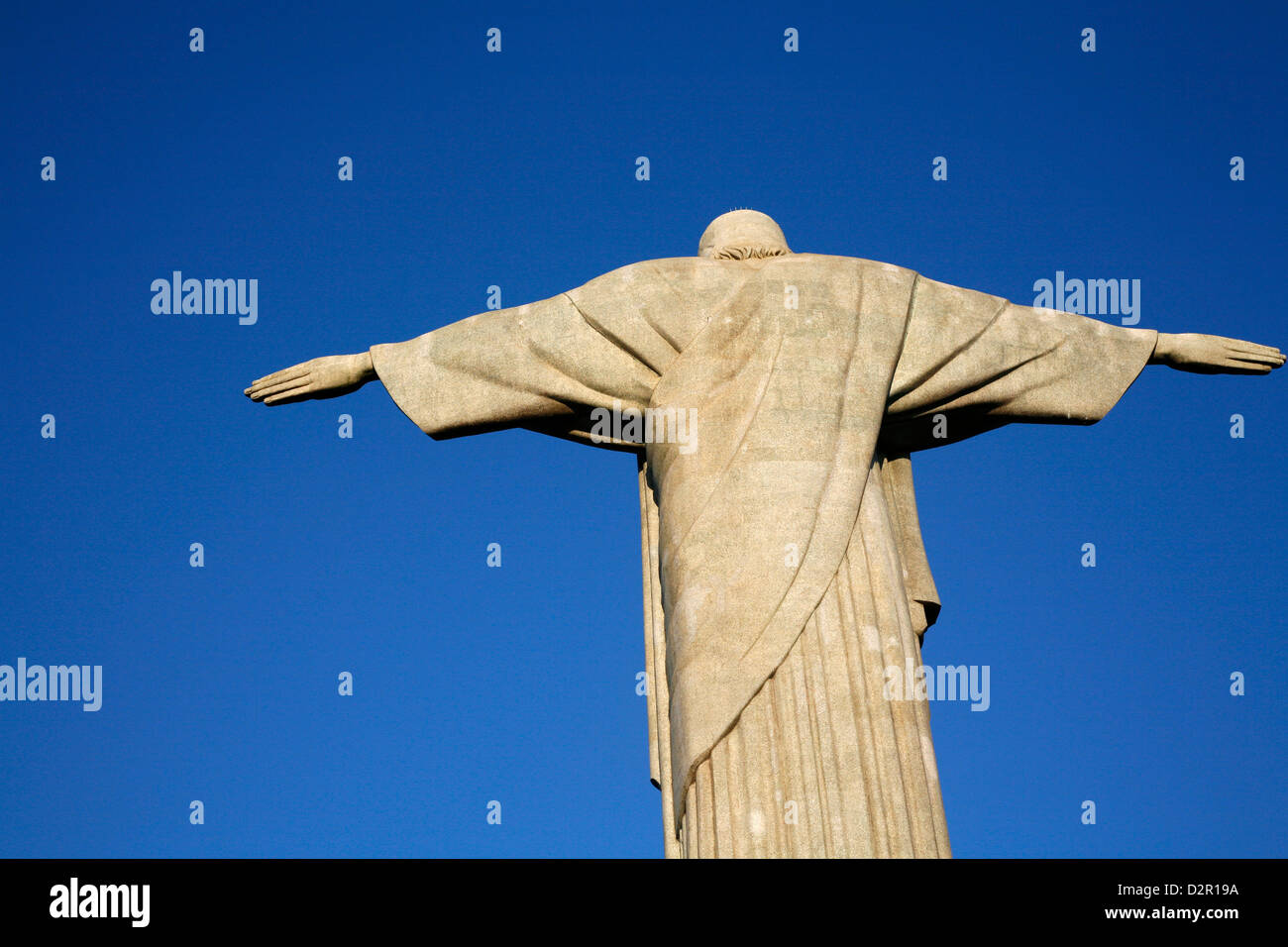 La statua del Cristo Redentore sulla cima del monte Corcovado, Rio de Janeiro, Brasile, Sud America Foto Stock